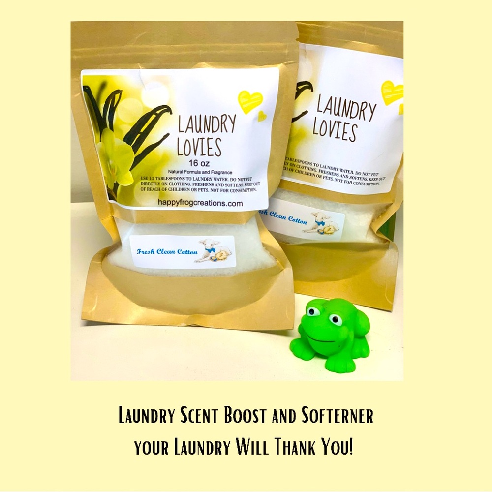 Laundry fragrance booster and softener